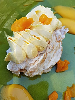 Mango Napoleon Dessert Cake