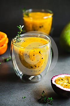 Mango,Orange with Passion fruit Smoothie