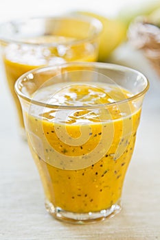 Mango with Passion fruit smoothie