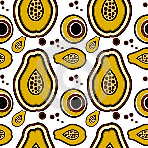 Mango pattern vector