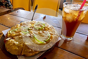 Mango Pizza, a special delicacy in the island province of Guimaras, Philippines