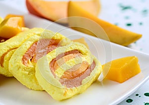 Mango Sandesh-A Bengali sweet dish