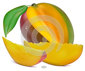 Mango with section