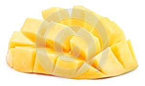 Mango slice exotic fruit isolated