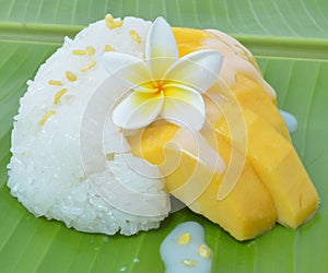 Mango sticky rice.