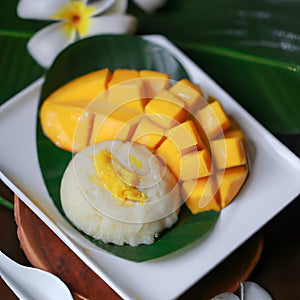 Mango Sticky Rice , a popular Thai dessert for centuries