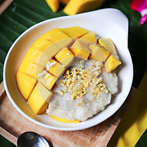 Mango Sticky Rice , a popular Thai dessert for centuries