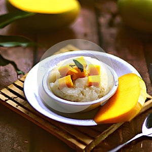 Mango Sticky Rice , a popular Thai dessert for centuries