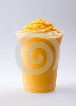 Mango yogurt, milk shake