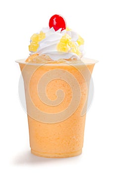 Mango yogurt, milk shake