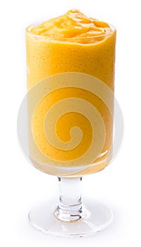 Mango yogurt milk shake