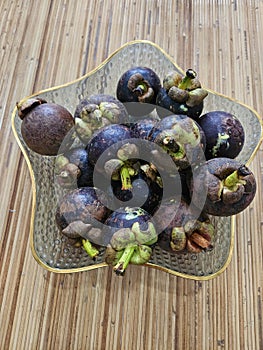 Mangostana on Plate