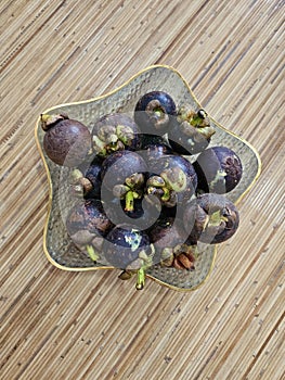 Mangostana on Plate