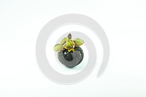 Mangosteen isolated on white background