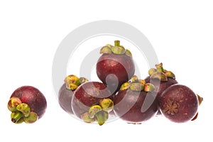 Mangosteens Isolated