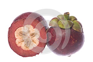 Mangosteens Isolated