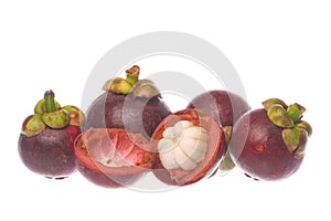 Mangosteens Isolated