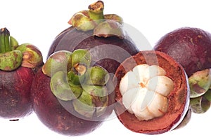 Mangosteens Isolated