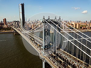 Manhattan bridge aerial