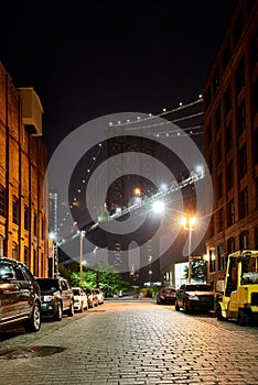 Manhattan bridge from Brooklyn, New York