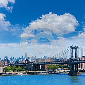 Manhattan Bridge from Brooklyn New York City