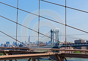 Manhattan Bridge from Brooklyn New York City