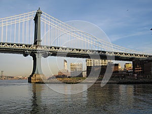 Manhattan bridge, brooklyn, nyc