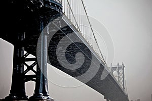 Manhattan bridge in deep colors