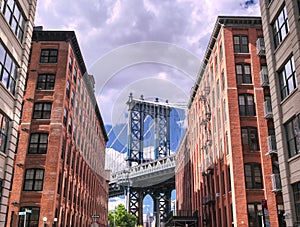 The Manhattan Bridge from Dumbo, Brooklyn, New York photo