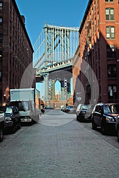 Manhattan Bridge DUMBO New York USA