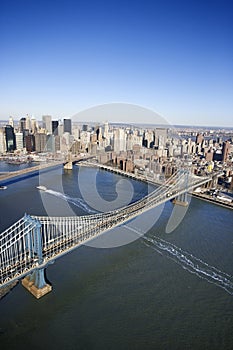 Manhattan Bridge, New York.