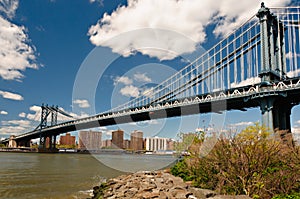 Manhattan bridge in New York City