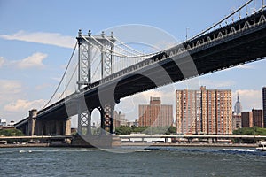 Manhattan Bridge - New York City Skyline