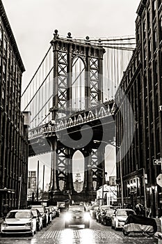 Manhattan Bridge, New York City, USA.