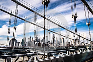 Manhattan bridge, New York City. USA