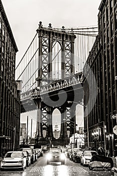 Manhattan Bridge, New York City, USA. photo