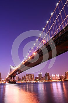 Manhattan Bridge at Night