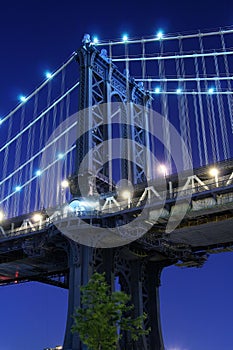 Manhattan Bridge at Night