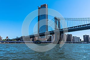 Manhattan Bridge over the East River, Manhattan, NYC