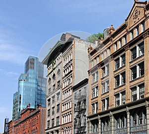 Manhattan facades