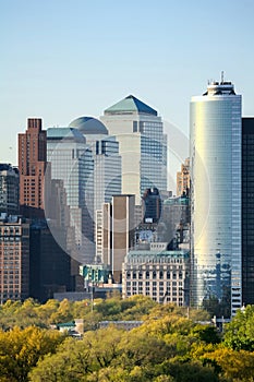 Manhattan Financial District scrapers