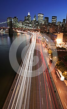 Manhattan highway traffic