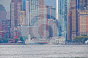 Manhattan Island from the Staten Island Ferry, New York