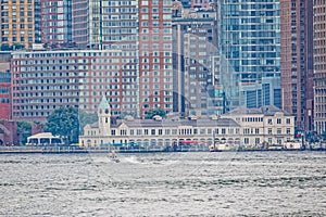 Manhattan Island from the Staten Island Ferry, New York