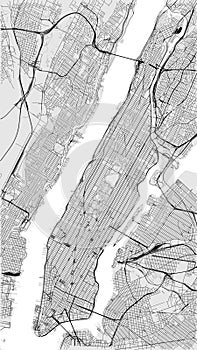 Manhattan map, NY photo