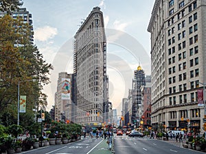 Manhattan, New York City, United States of America : [ Flatiron Fuller building built by Daniel Burnham, Madison Square Plaza ]