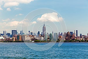 Manhattan New York skyline from Hudson River