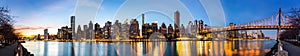 Manhattan panorama and Queensboro bridge