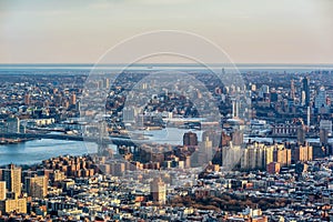 Manhattan skyline from above, New York City