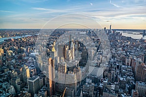 Manhattan skyline from above, New York City